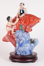 Chinese porcelain statue