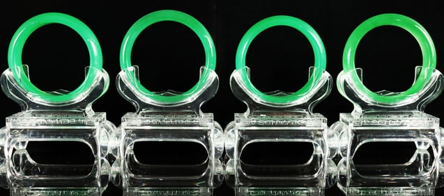 Lots Chinese apple green bangles
