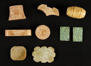 Lots Chinese carved items
