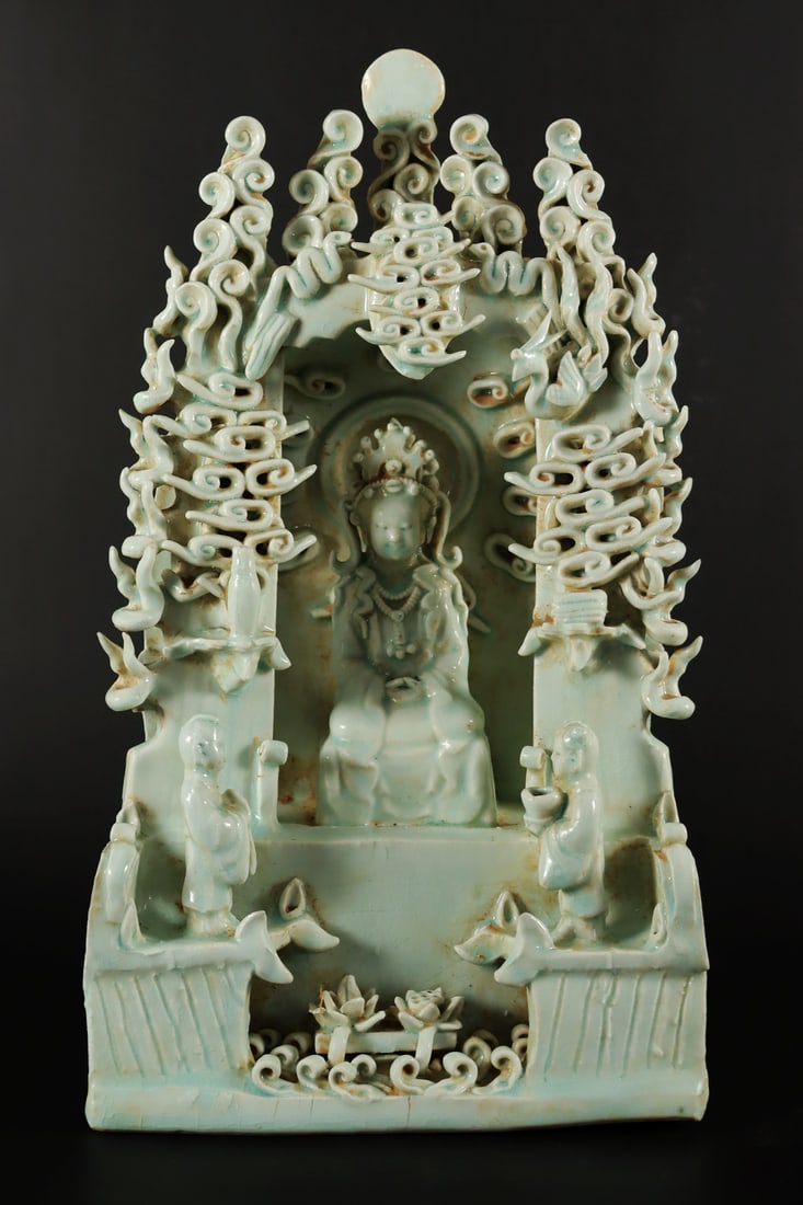 Chinese celadon buddha (1 of 9)