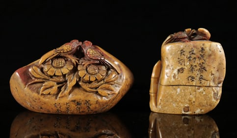 Lots Chinese carved seal