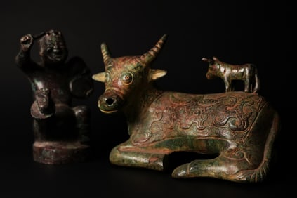 Lots Chinese bronze vessels