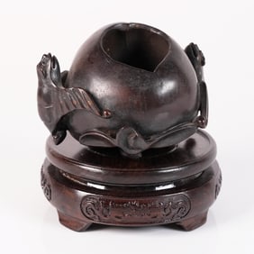 Chinese antique wooden washer