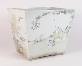 Chinese antique qianjiang planter