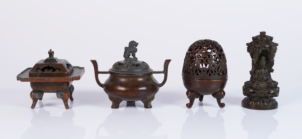 Lots Chinese bronze items