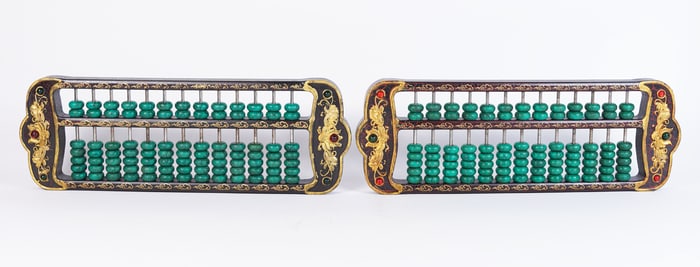 2 Chinese fine abacus