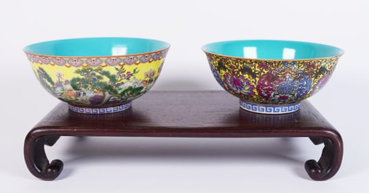 2 Chinese fine bowls