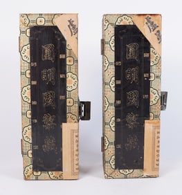 Lots Chinese art scrolls in box