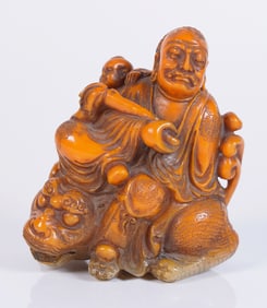 Chinese fine carved deity