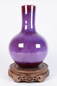 Chinese fine purple vase
