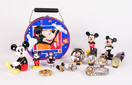 Lots Mickey Mouse items watches