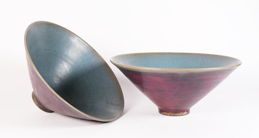 Lots Chinese purple bowls