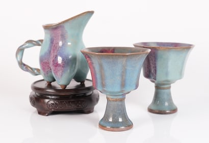 Lots Chinese purple porcelains