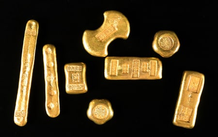 Lots Chinese ingots ungraded