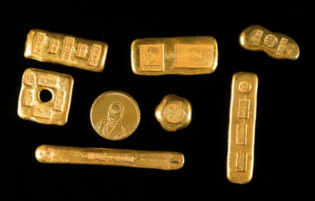 Lots Chinese ingots ungraded