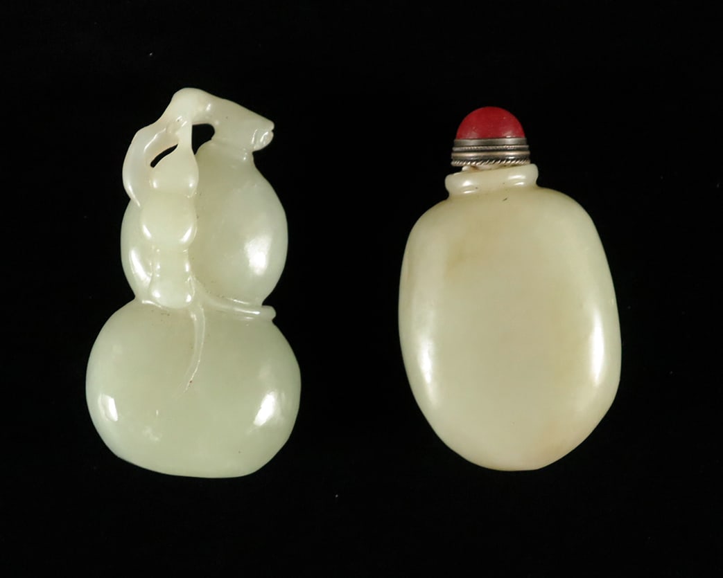 Lots Chinese jade items (1 of 7)