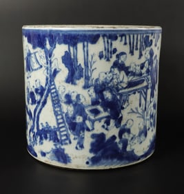 Chinese large fine brush pot