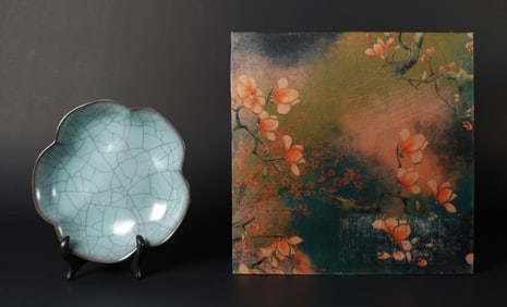Chinese fine crackled plate