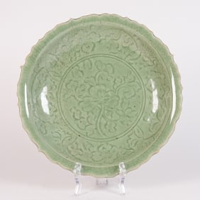 Chinese Ming dynasty celadon plate