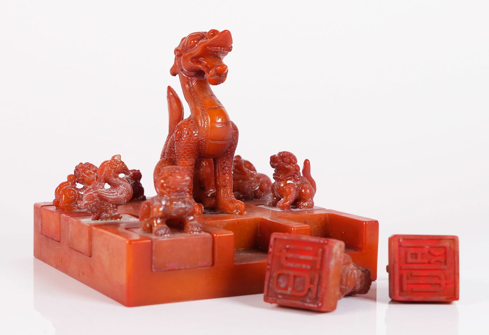 Lots Chinese carved seal (1 of 13)