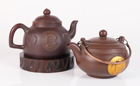 Lots Chinese clay teapots