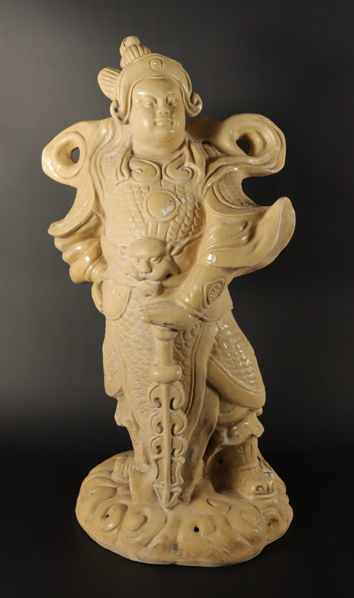 Chinese tall carved deity (1 of 7)