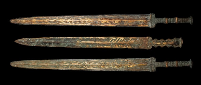 Lots Chinese bronze swords