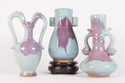 Lots Chinese purple vase