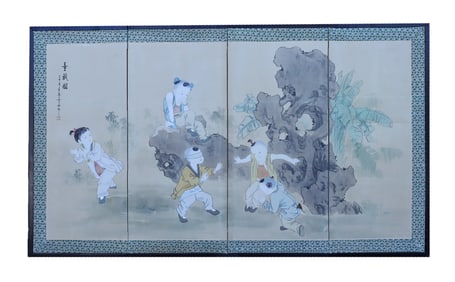 Chinese fine painting panel