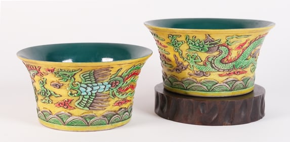 Lots Chinese dragon bowls