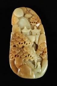 Chinese large carved jade