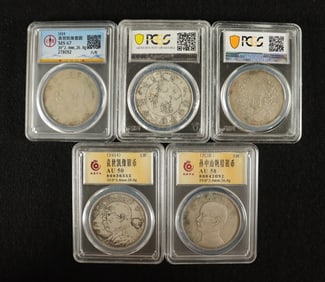Lots Chinese coins ungraded