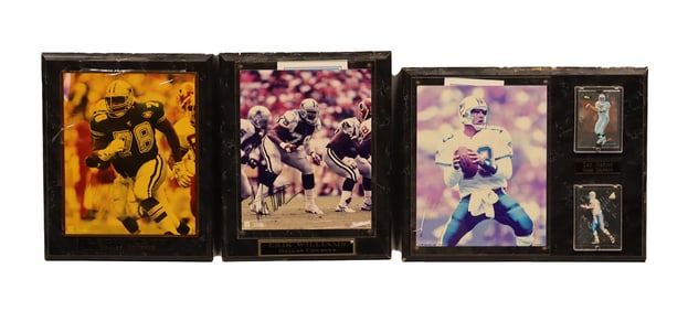 Lots vintage NFL star signed photo