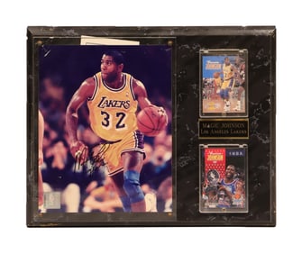 Magic Johnson signed photo