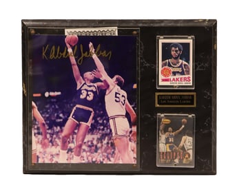 Kareem Jabbar signed photo