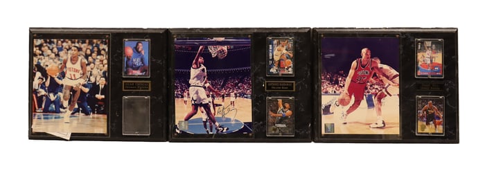 Lots NBA star signed photo