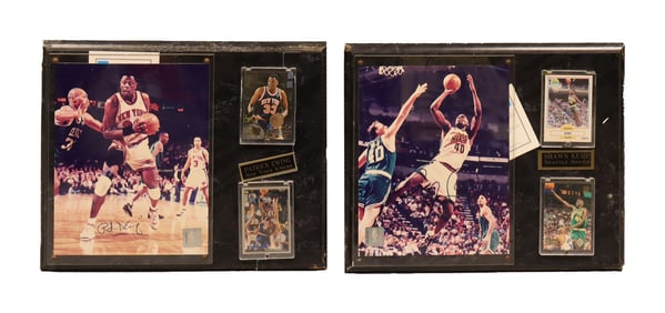 Lots NBA star signed photo
