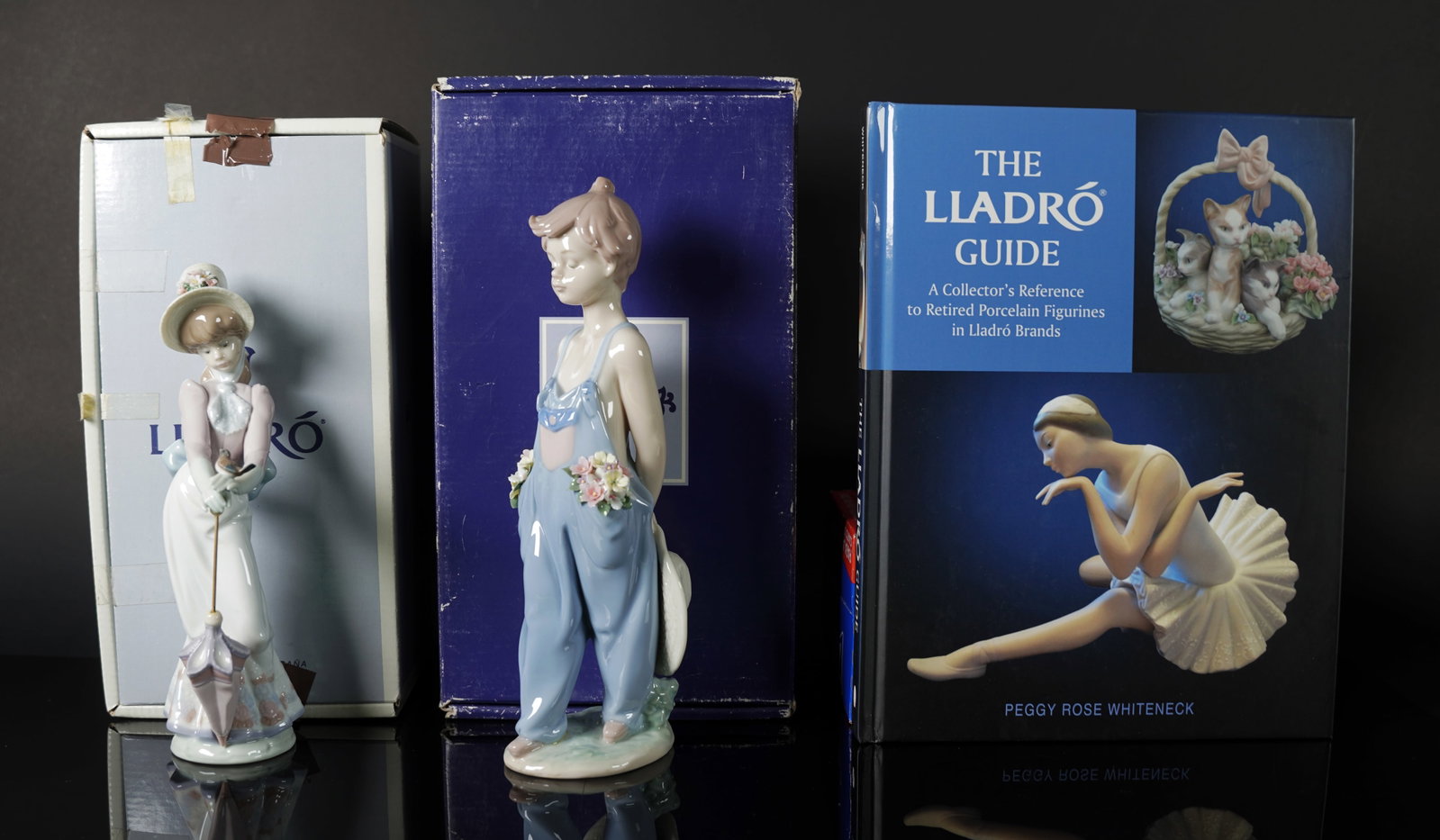 Lots Lladro figurine with box: Lots Lladro figurine with box, some has signature on the bottom. Largest H: 10" x W: 2.75."