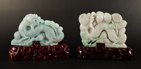 Lots Chinese jadeite carvings
