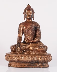 Chinese bronze buddha statue