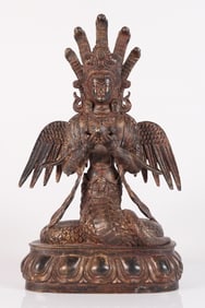 Chinese bronze buddha statue