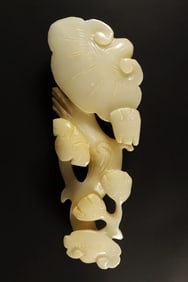 Chinese large carved scepter