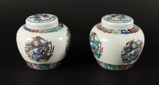 Lots Chinese fancy jars