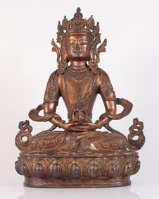 Chinese bronze buddha statue