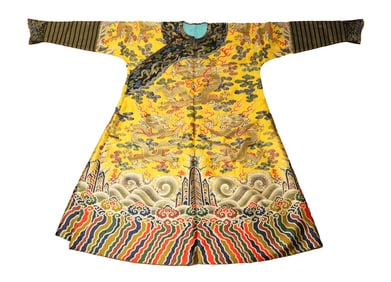 Chinese important yellow dragon robe