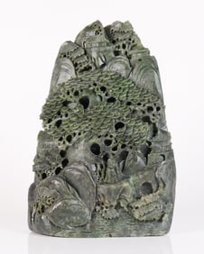 Chinese carved stone boulder