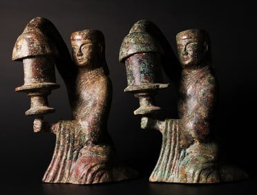 Lots Chinese bronze finials