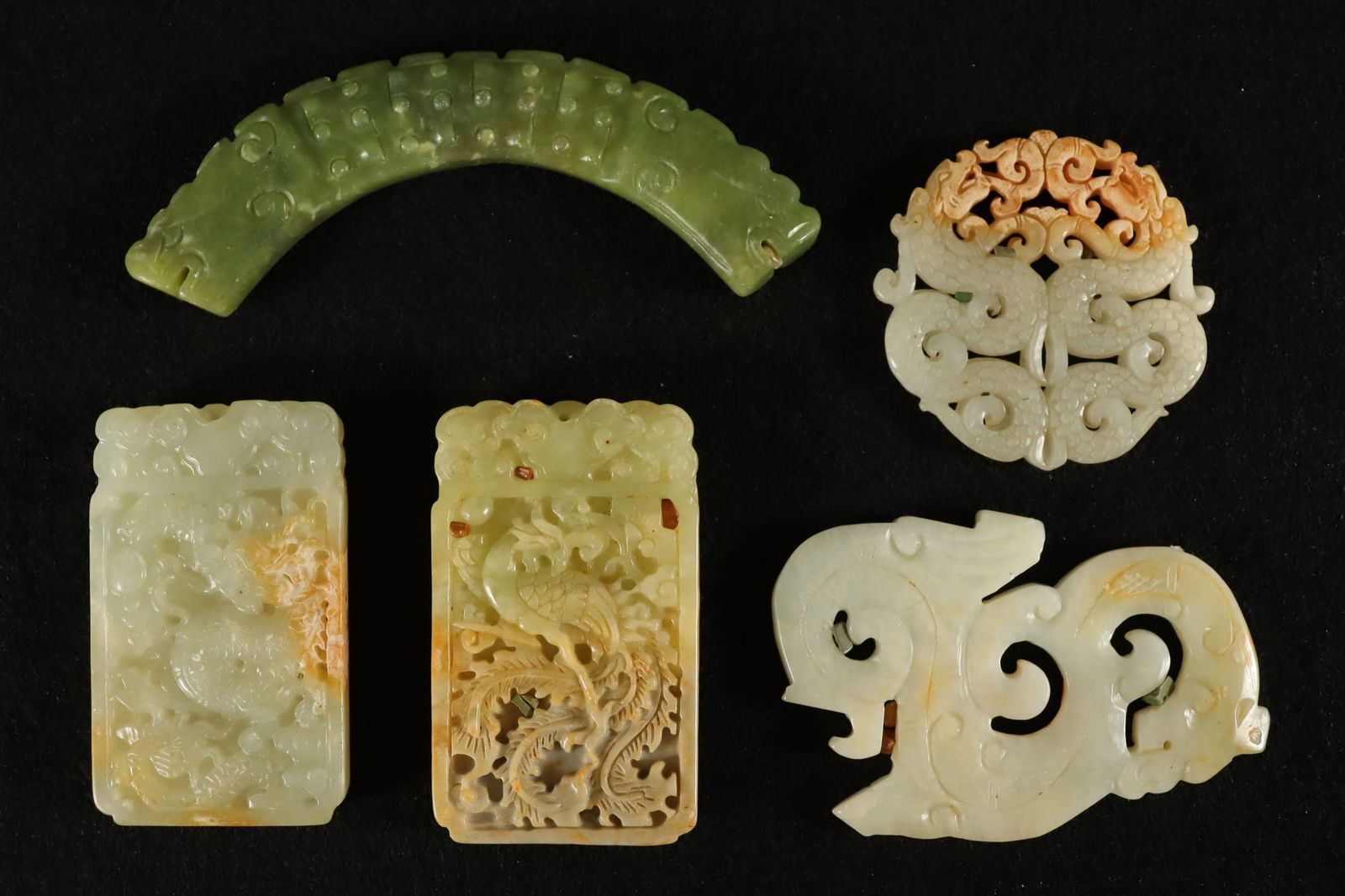 Lots Chinese jade ornaments: Lots Chinese jade carved ornaments.