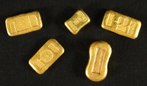 Lots Chinese ingots ungraded