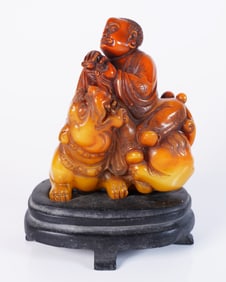 Chinese carved deity